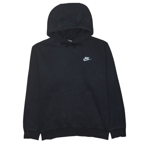 Nike Men's Black Pullover Hoodie M Fleece Cotton Blend