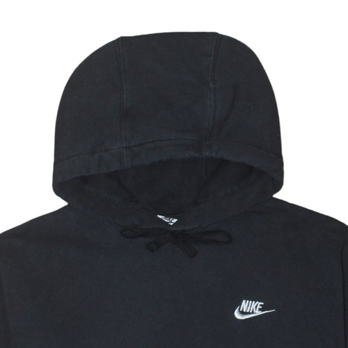 Nike Men's Black Pullover Hoodie M Fleece Cotton Blend