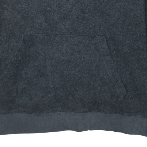 GAP Men Grey Pullover Hoodie M Logo Fleece Sweatshirt