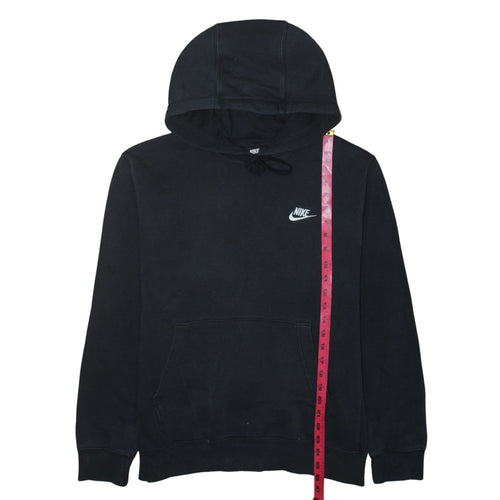 Nike Men's Black Pullover Hoodie Medium Cotton Blend Fleece
