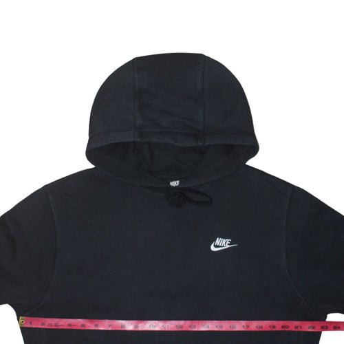 Nike Men's Black Pullover Hoodie Medium Cotton Blend Fleece