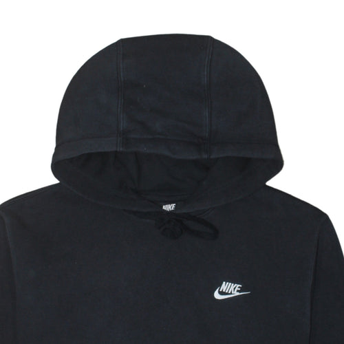 Nike Men's Black Pullover Hoodie Medium Cotton Blend Fleece