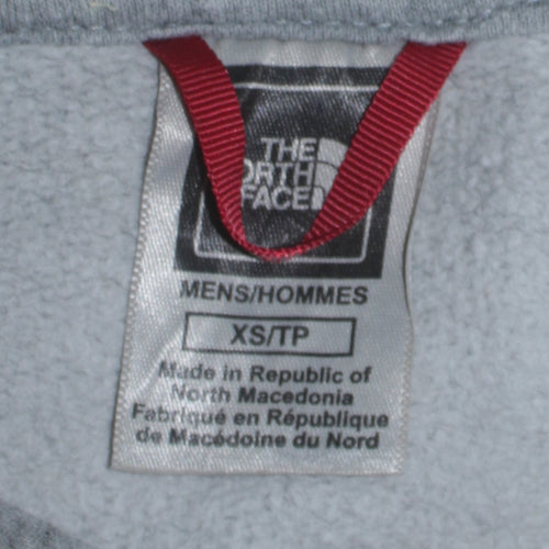 The North Face Mens Grey XS Pullover Hoodie Graphic Logo