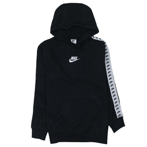 Nike Men's Black Pullover Hoodie Size S Logo Sleeve Sportswear