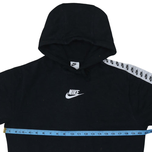 Nike Men's Black Pullover Hoodie Size S Logo Sleeve Sportswear