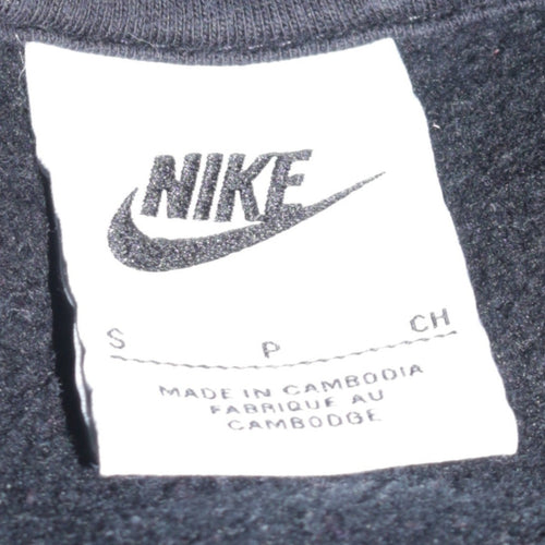 Nike Men's Black Pullover Hoodie Size S Logo Sleeve Sportswear