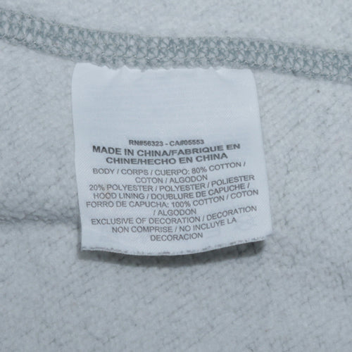 Nike Men's Grey Pullover Hoodie Size M Regular Fit Fleece Sweatshirt