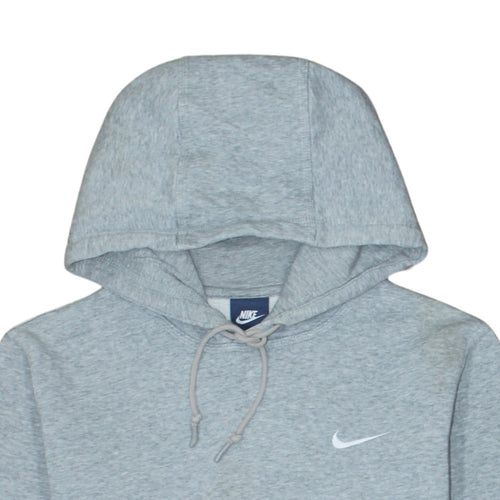 Nike Men's Grey Pullover Hoodie Size M Regular Fit Fleece Sweatshirt