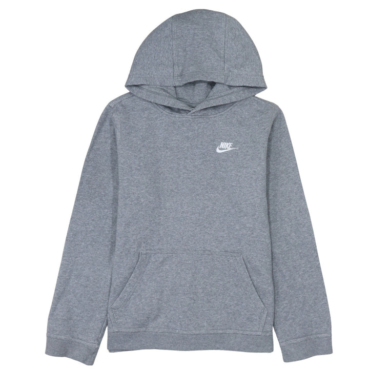 Nike Boys Grey Pullover Hoodie XL (158-170cm) Classic Logo Sweatshirt