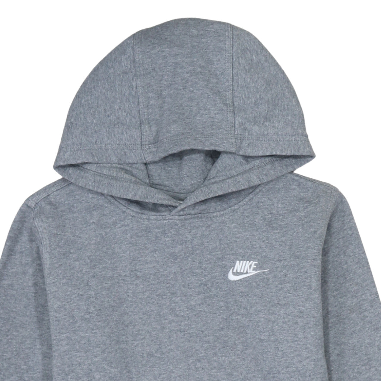 Nike Boys Grey Pullover Hoodie XL (158-170cm) Classic Logo Sweatshirt