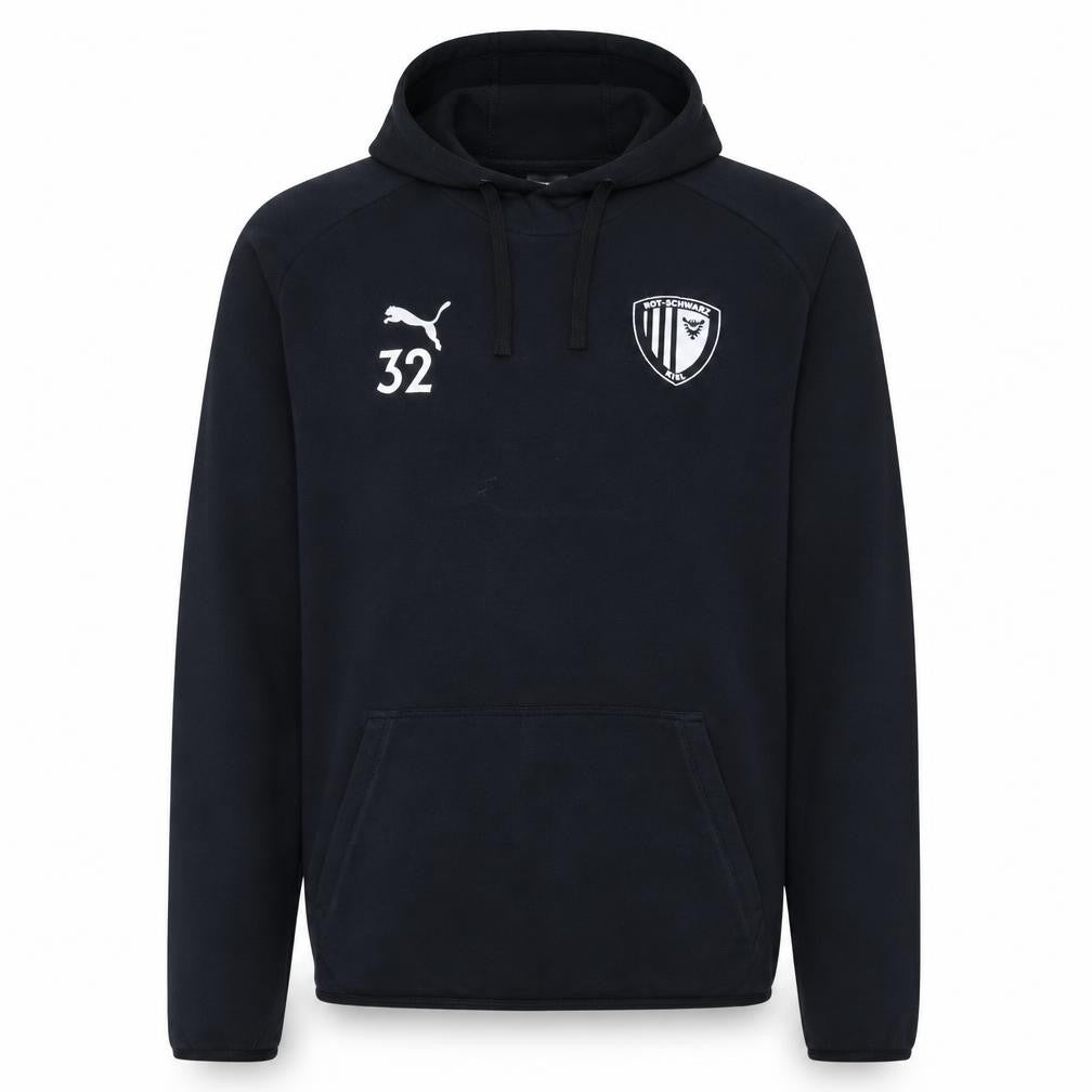Puma Men's Black Pullover Sports Hoodie Size L Rot-Schwarz Kiel