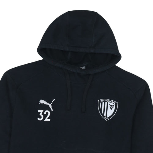 Puma Men's Black Pullover Sports Hoodie Size L Rot-Schwarz Kiel
