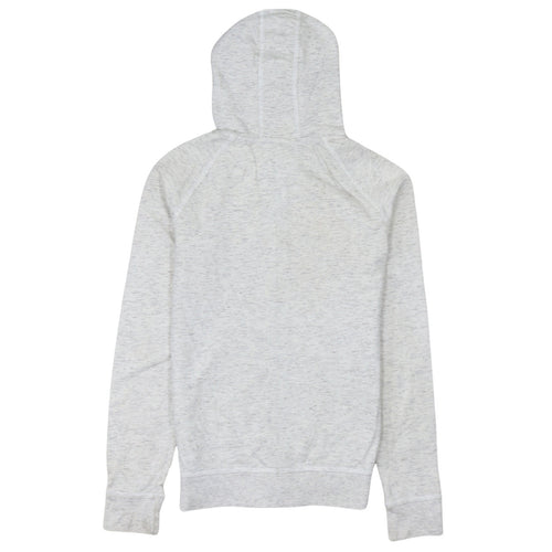 Adidas Women Grey Full Zip Hoodie Size 8 Hooded Sweatshirt