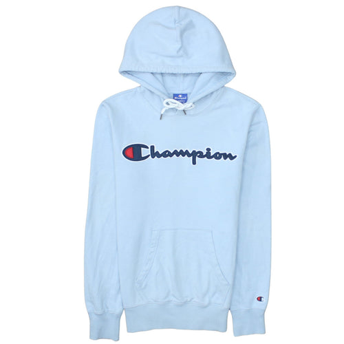 Champion Men's Blue XS Pullover Hoodie Logo Graphic Cotton
