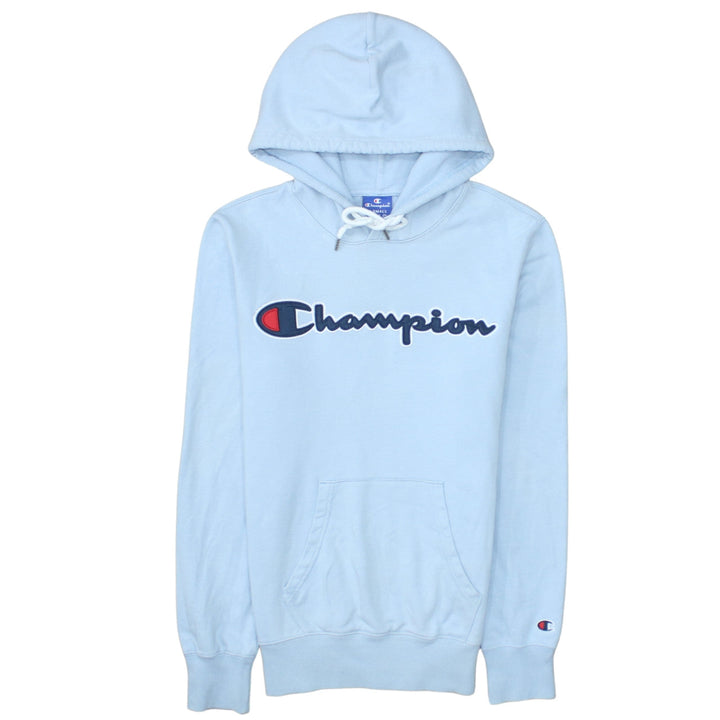 Champion Men's Blue XS Pullover Hoodie Logo Graphic Cotton