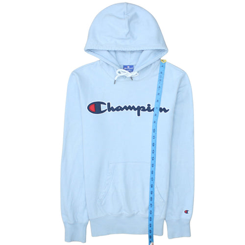 Champion Men's Blue XS Pullover Hoodie Logo Graphic Cotton