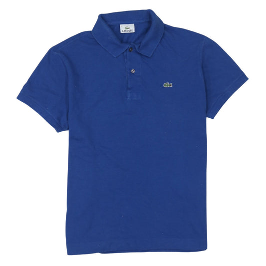 Lacoste Men's Blue Cotton Polo Shirt Size S Short Sleeve