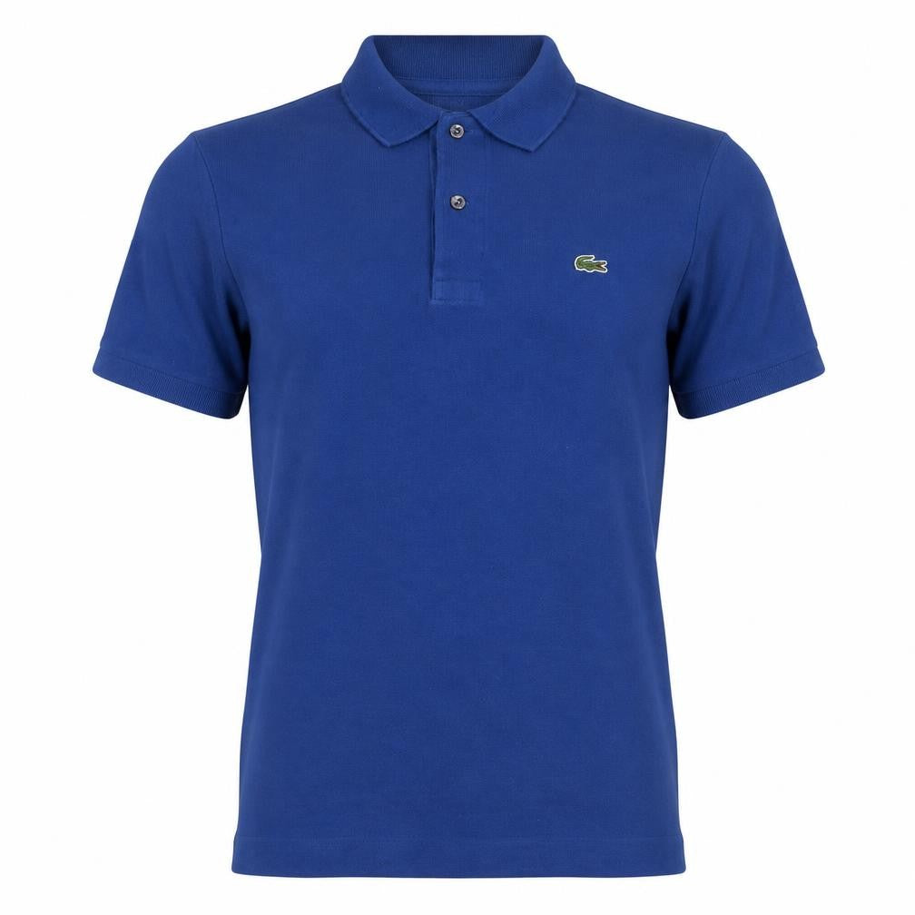 Lacoste Men's Blue Cotton Polo Shirt Size S Short Sleeve