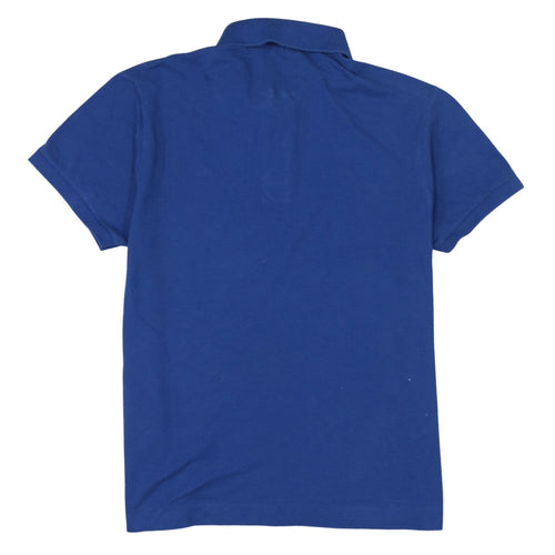 Lacoste Men's Blue Cotton Polo Shirt Size S Short Sleeve