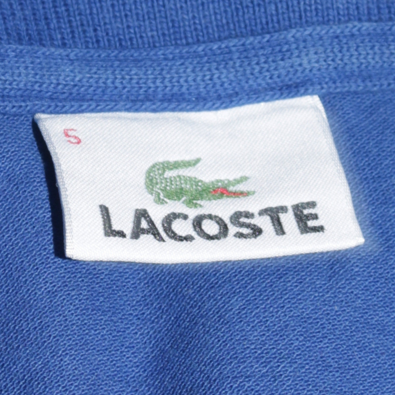 Lacoste Men's Blue Cotton Polo Shirt Size S Short Sleeve