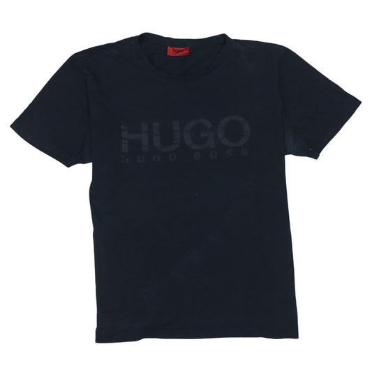 Hugo Boss Men's Black Cotton Short Sleeve Logo T-Shirt M
