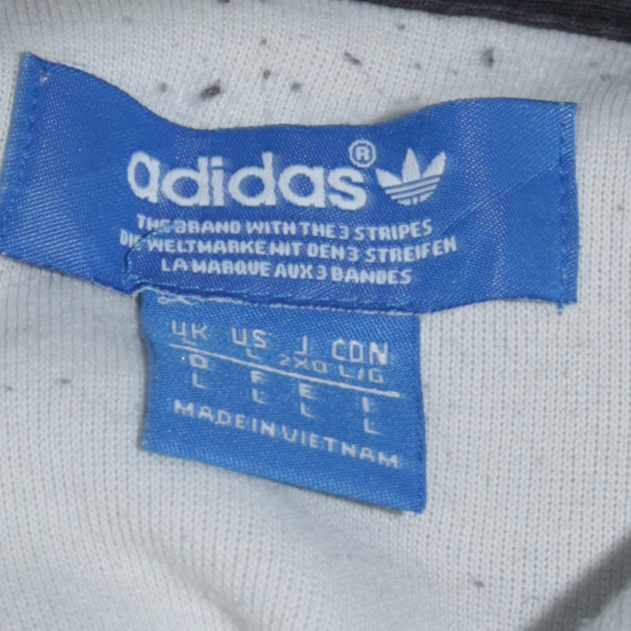 adidas Men Black White Pullover Hoodie L Logo Graphic Sportswear