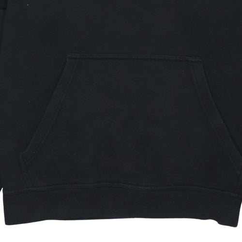 adidas Men Black White Pullover Hoodie L Logo Graphic Sportswear