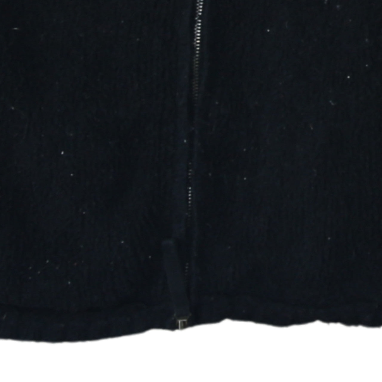 Napapijri Women Black Wool Full Zip Jumper L Winter Casual Knit