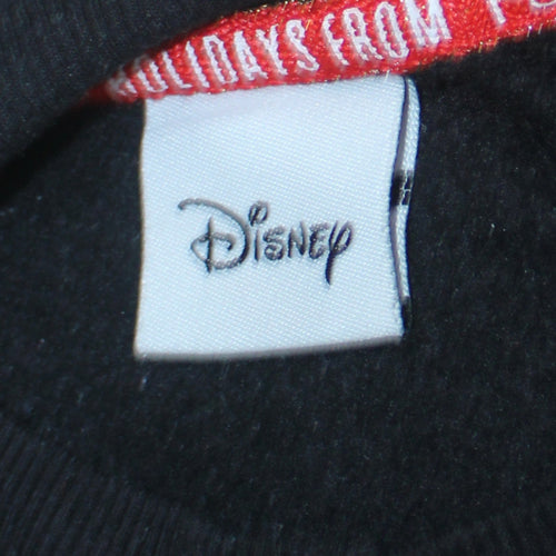 Disney Women’s Black Minnie Mouse Christmas Sweatshirt Size M