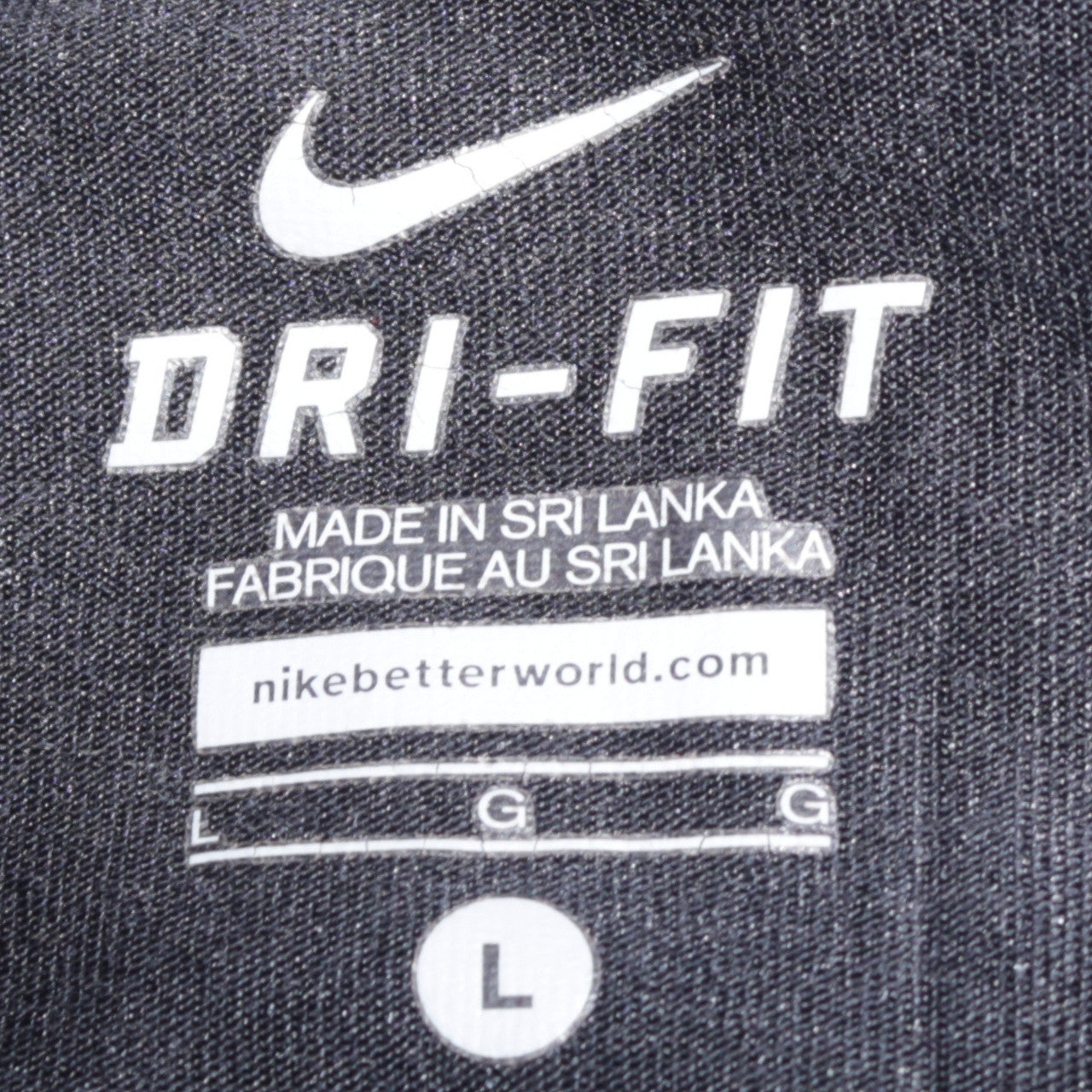 Nike Dri-FIT Black Full Zip Sweatshirt Womens L Sports Jacket