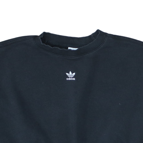 Adidas Women's Black Crew Neck Pullover Sweatshirt Size 8