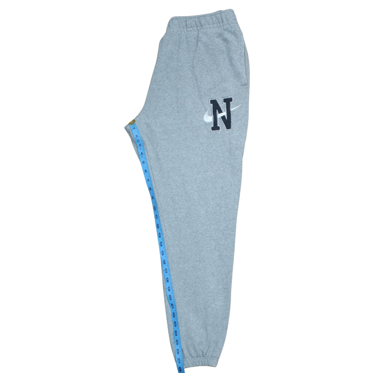 Nike Women’s Grey Cotton Sweatpants L Relaxed Fit Elastic Waist Joggers
