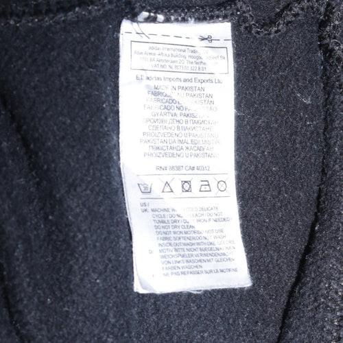 Adidas Men's Black Crew Neck Logo Sweatshirt Size L Pullover