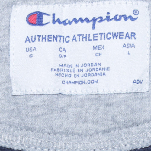 Champion Men's Black Pullover Hoodie Small Logo Fleece