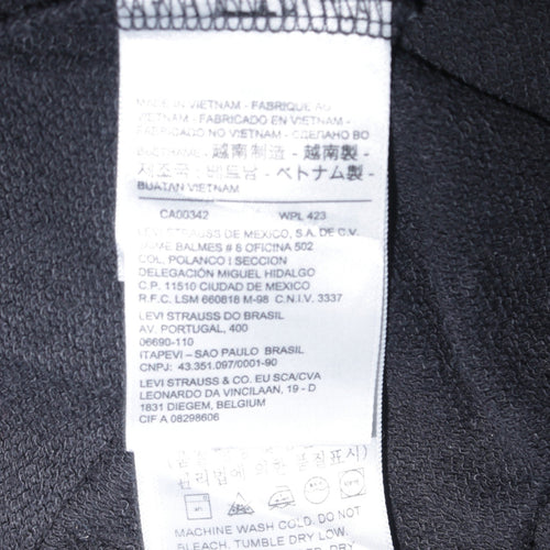 Levi's Men's Black XL Rhinestone Pullover Sweatshirt