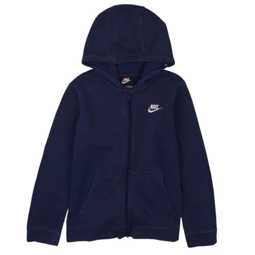 Nike Boys Navy Blue Full Zip Hoodie Size L 147-158cm Standard Fit