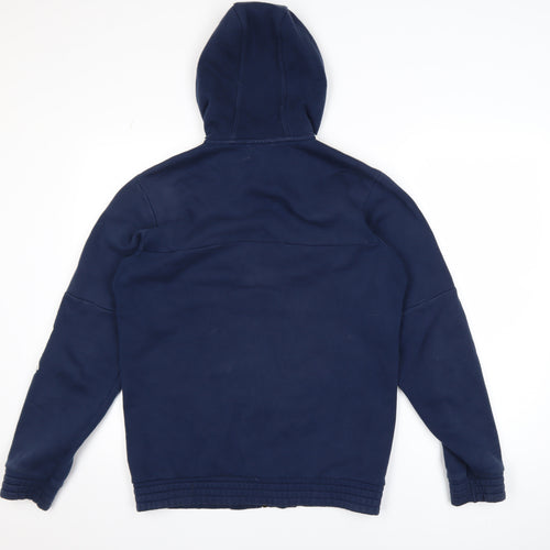 Adidas Men's Blue Full Zip Hoodie Size S Sports Fleece