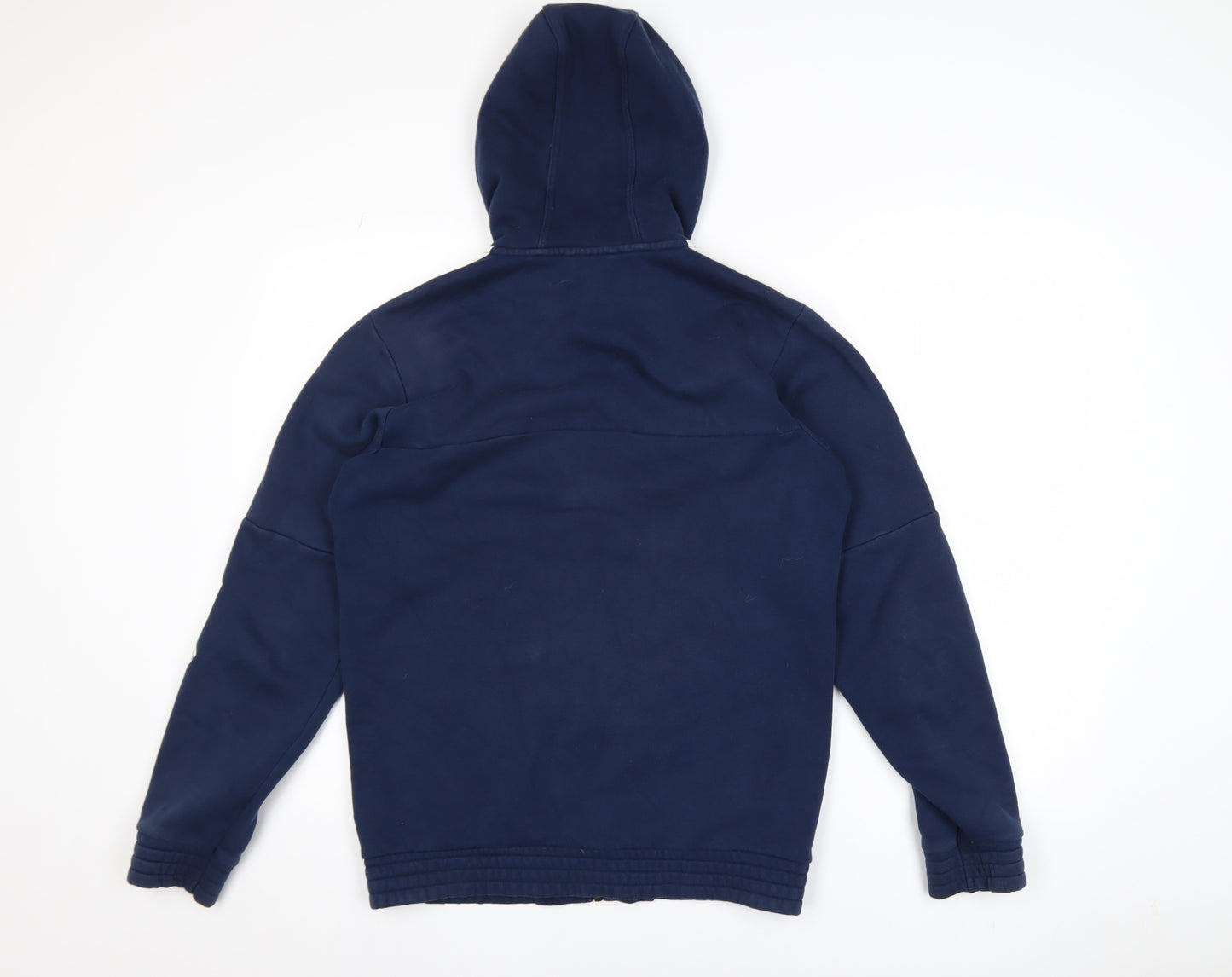 Adidas Men's Blue Full Zip Hoodie Size S Sports Fleece