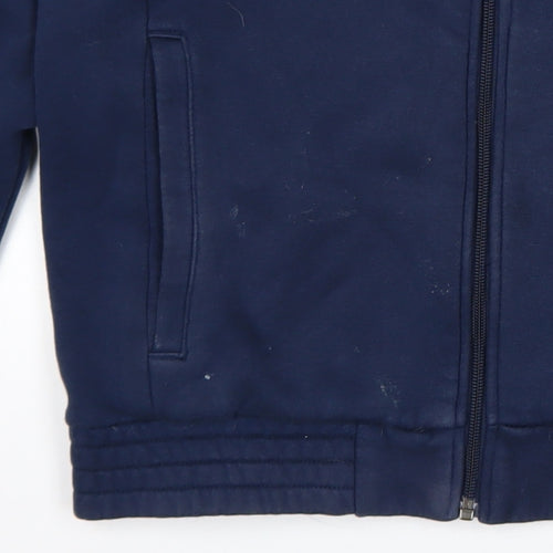 Adidas Men's Blue Full Zip Hoodie Size S Sports Fleece