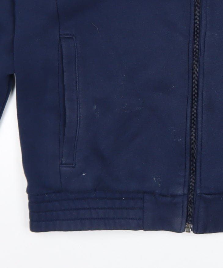 Adidas Men's Blue Full Zip Hoodie Size S Sports Fleece