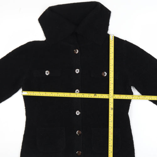Marks and Spencer Women’s Black Collared Button Cardigan Size S