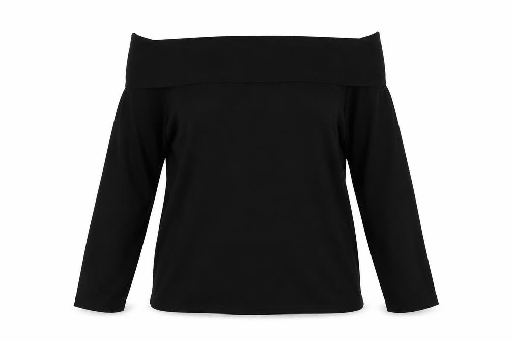 Marks and Spencer Women’s Black Off Shoulder Knit Jumper Size 22