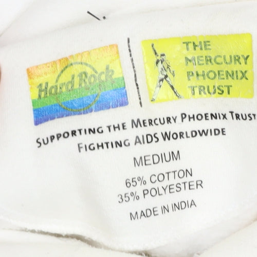 Hard Rock Men’s White Pullover Hoodie Medium London Pride Logo