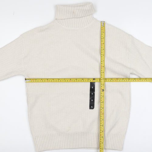 Marks and Spencer Women’s Ivory Roll Neck Knit Jumper Size S