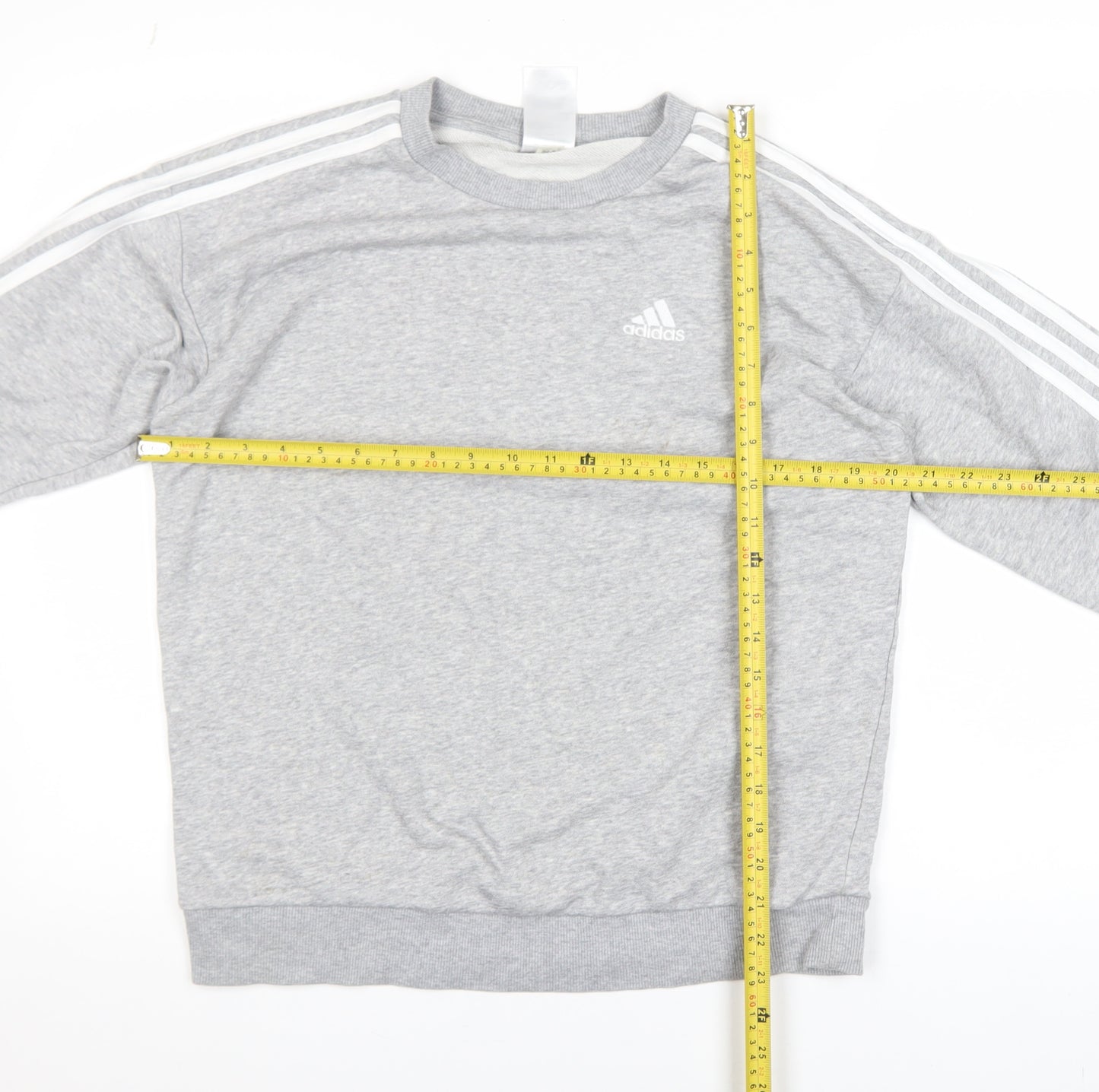 Adidas Womens Grey XS Pullover Sweatshirt Crew Neck Long Sleeve