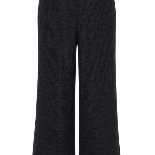 Marks and Spencer Womens Black XS Wide-Leg Knit Trousers