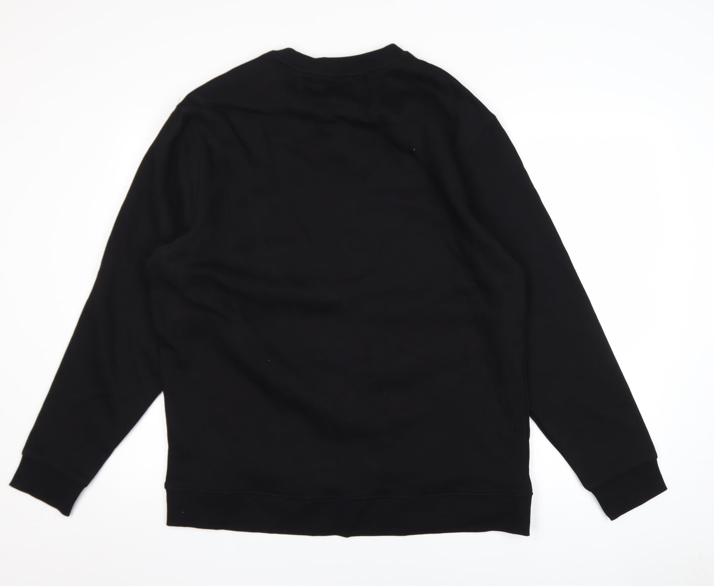 Bershka Women Black Large Crew Neck Mickey Mouse Sweatshirt