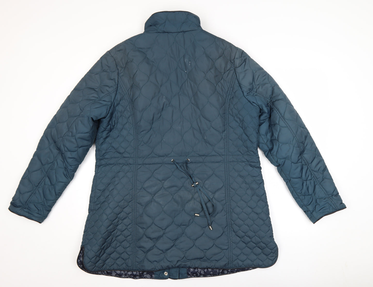 Monsoon Women’s Blue Quilted Mid-Length Jacket Size 18