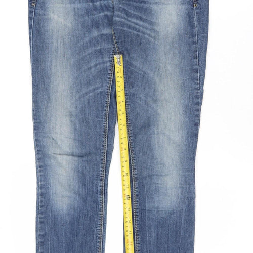 Benetton Womens Blue Skinny Denim Jeans Size 28 Slim Fit