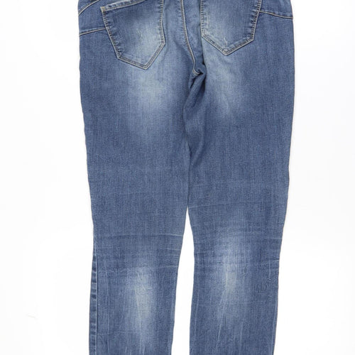 Benetton Womens Blue Skinny Denim Jeans Size 28 Slim Fit